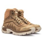 Bota Masculina Adventure Canyon em Couro Legítimo Biqueira Reforçada - Creme