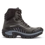 Bota Masculina Adventure Canyon em Couro Legítimo Biqueira Reforçada - Preto