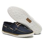 Dockside Masculino em Couro Legítimo Confort - Azul