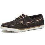 Kit 2 Pares Dockside Masculino Confort Couro Legítimo - Café e Cinza
