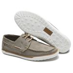 Kit 2 Pares Dockside Masculino Confort Couro Legítimo - Café e Cinza