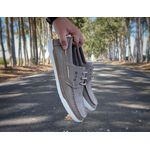 Dockside Masculino em Couro Legítimo Confort - CInza