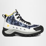 Bota Masculina Couro Legítimo Cano Médio - Camuflado/Branco