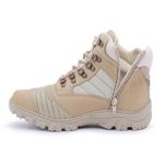Bota Master Boots Cano Médio Motoqueiro - Nude