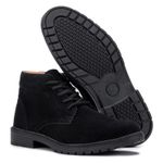 Bota Lançamento Michigan Masculina Couro Camurça em Cadarço - Preto