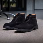 Bota Lançamento Michigan Masculina Couro Camurça em Cadarço - Preto