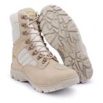 Bota Master Boots Cano Longo em Couro Cor Nude