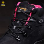 Bota Adventure Eagle Masculina em Couro com C.A - Preto e Rosa