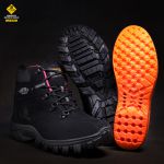 Bota Adventure Eagle Masculina em Couro com C.A - Preto e Rosa