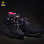 Bota Adventure Eagle Masculina em Couro com C.A - Preto e Rosa