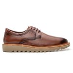 Sapato Loafer Tratorado Masculino Couro Ecológico - Avelã