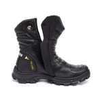Bota Masculina Cano Longo em Couro Legítimo com Palmilha Gel - Preto