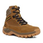 Bota Masculina Alabama em Couro Legítimo Cano Médio - Mostarda
