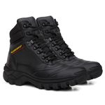 Bota Masculina Alabama em Couro Legítimo Cano Médio - Preto