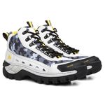 Bota Masculina Couro Legítimo Cano Médio - Camuflado/Branco