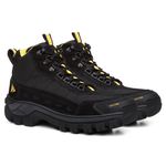 Bota Masculina Couro Legítimo Cano Médio - Preto