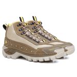 Bota Masculina Couro Legítimo Cano Médio - Creme