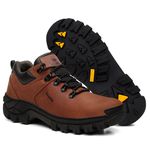 Bota Masculina Couro Legítimo Cano Curto - Terracota
