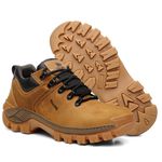 Bota Masculina Couro Legítimo Cano Curto - Milho