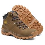 Bota Masculina Adventure Raven em Couro Legítimo - Creme