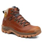 Bota Masculina Adventure Tenessee em Couro Legítimo - Castanho