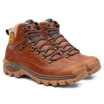 Bota Masculina Adventure Tenessee em Couro Legítimo - Castanho