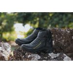 Bota Coturno Couro Legítimo Linha Motors + Palmilha Gel - Preto