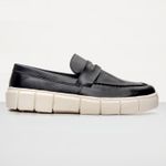 Loafer Sola Plataforma Oversized Oficial Atria Shoes Masculino - Preto