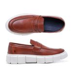 Loafer Sola Plataforma Oversized Oficial Atria Shoes Masculino - Pinhão