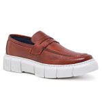 Loafer Sola Plataforma Oversized Oficial Atria Shoes Masculino - Pinhão