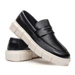 Loafer Sola Plataforma Oversized Oficial Atria Shoes Masculino - Preto