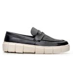 Loafer Sola Plataforma Oversized Oficial Atria Shoes Masculino - Preto