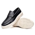 Loafer Sola Plataforma Oversized Oficial Atria Shoes Masculino - Preto