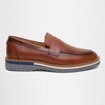 Sapato Mocassim Masculino Social CouroSlip on Mule Moderno - Avelã