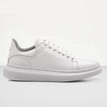 Tenis Masculino Casual Branco Sola Alta Oversize Macquen - Branco/Branco