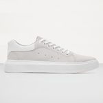 Tenis Masculino Casual Branco Sola Alta Oversize Macquen - Cinza