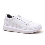 Tenis Masculino Casual Branco Sola Alta Oversize Macquen - Branco/Branco