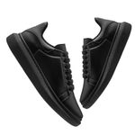 Tenis Masculino Casual Branco Sola Alta Oversize Macquen - Preto/Preto