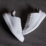 2 Pares de Tenis Masculino Casual Sola Alta Oversize Macquen - Branco/Preto + Preto/Branco