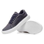 Tenis Masculino Casual Branco Sola Alta Oversize Macquen - Azul