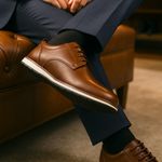 Sapato Social Fino Oxford Masculino + Cinto - Marrom