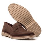 Kit 2 Mocassim Masculino Loafer Derby em Camurça - Azul + Marrom