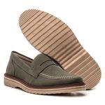Kit 2 Mocassim Masculino Loafer Derby em Camurça - Marrom + Oliva