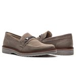 Kit 2 Mocassim Masculino Loafer Derby em Camurça - Preto + Cinza