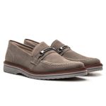 Kit 2 Mocassim Masculino Loafer Derby em Camurça - Preto + Cinza