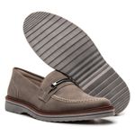 Kit 2 Mocassim Masculino Loafer Derby em Camurça - Preto + Cinza
