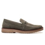Mocassim Masculino Loafer Derby em Camurça - Oliva