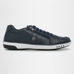 2 Tenis Masculino Casual Ajuste Elástico Leve e Confort + Relógio Digital - Azul + Preto