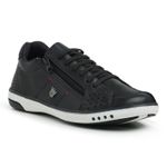 2 Tenis Masculino Casual Ajuste Elástico Leve e Confort + Relógio Digital - Azul + Preto