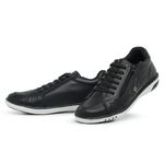 2 Tenis Masculino Casual Ajuste Elástico Leve e Confort + Relógio Digital - Café + Preto